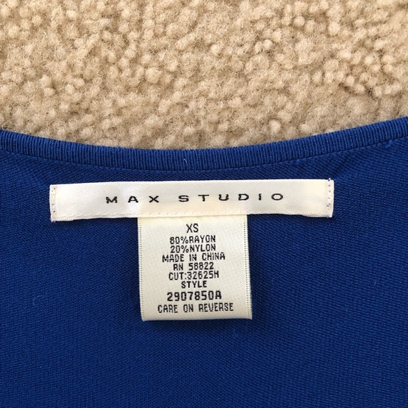 Max Studio Royal Blue Knit Dress - Picture 3 of 6